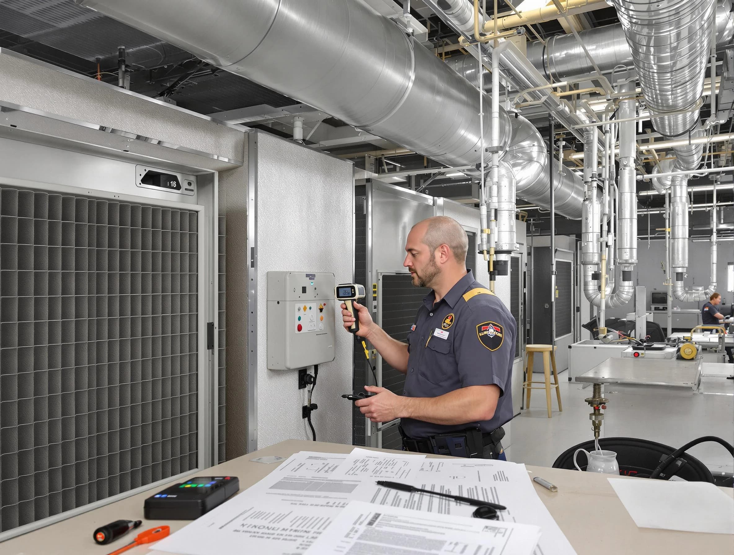 Professional filter system inspection by Springfield Air Duct Cleaning in Springfield