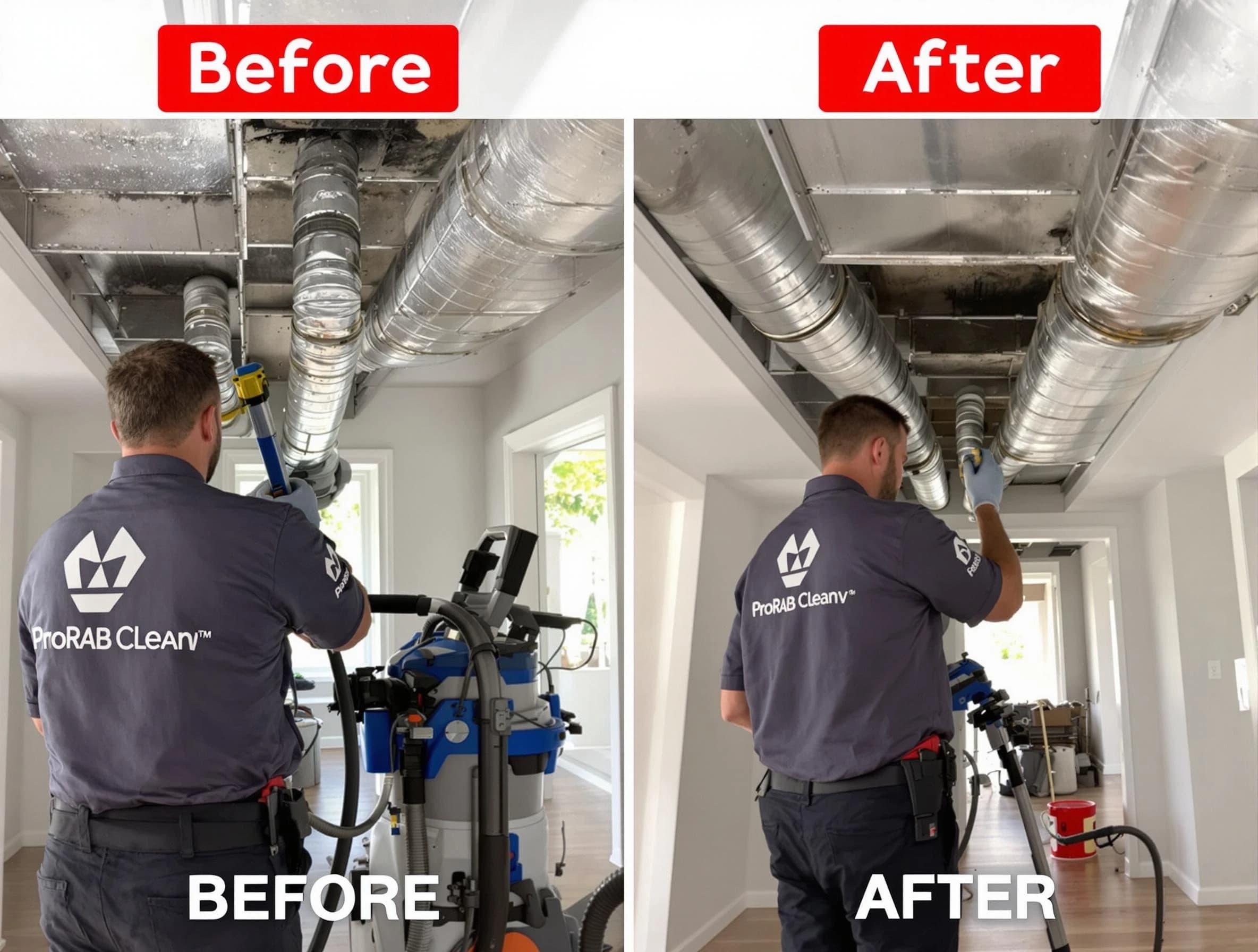 Springfield Air Duct Cleaning expert performing thorough residential duct cleaning in a Springfield home