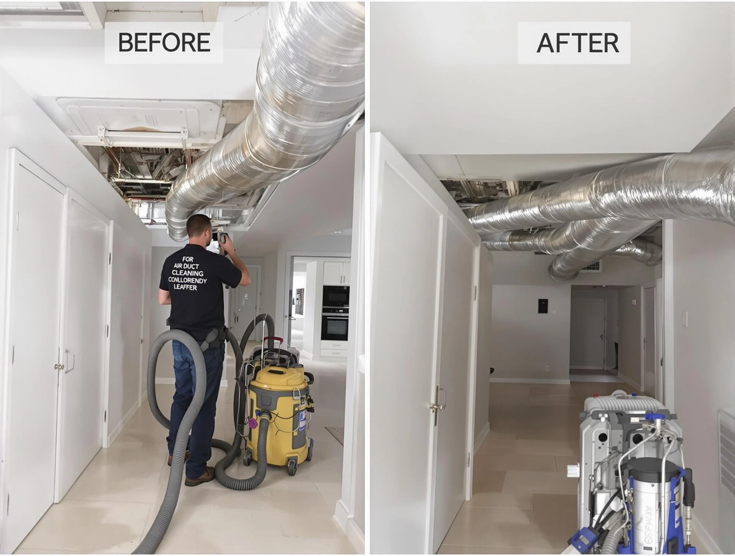 Springfield Air Duct Cleaning professional performing thorough air duct cleaning in Springfield