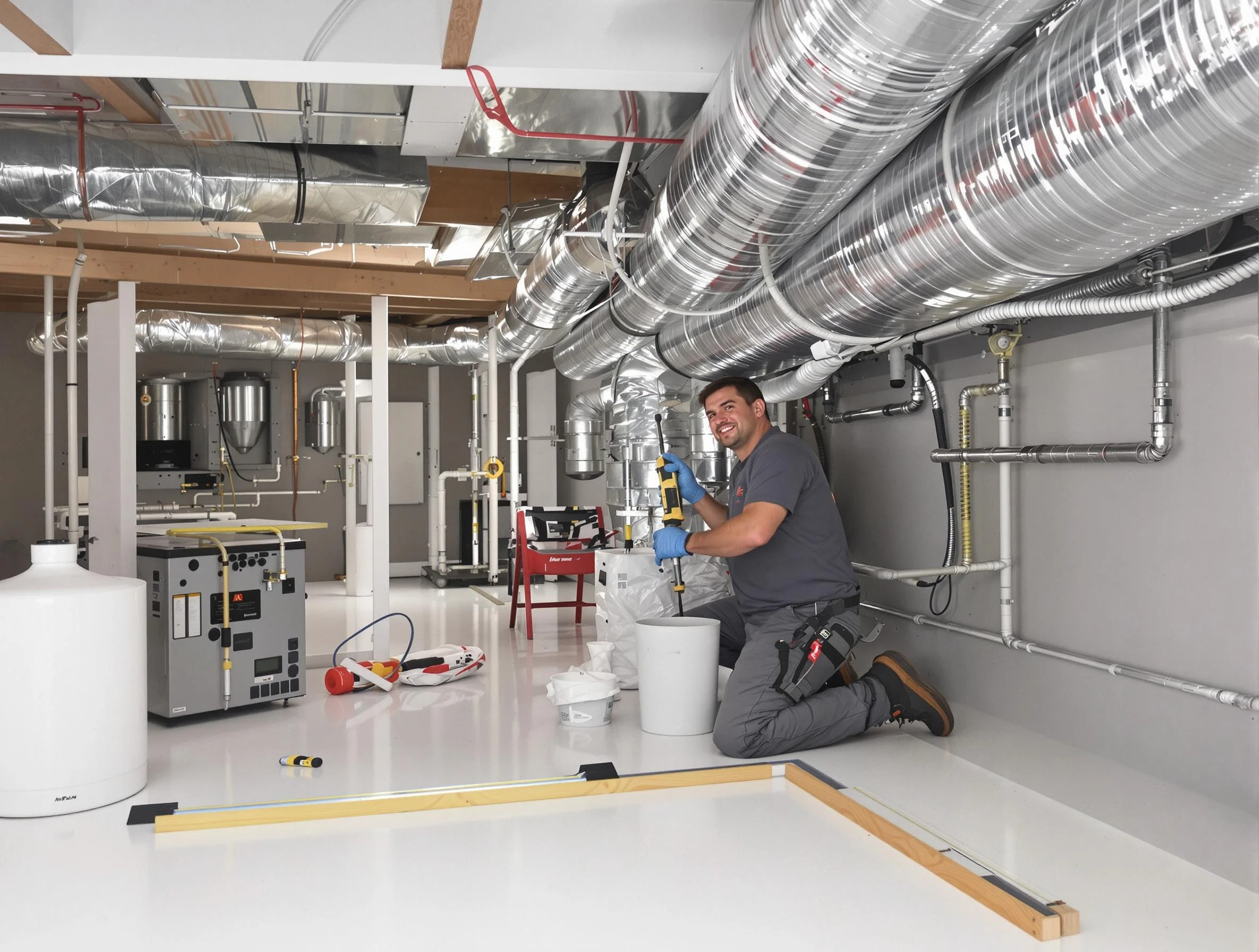 Professional duct sealing service by Springfield Air Duct Cleaning in Springfield