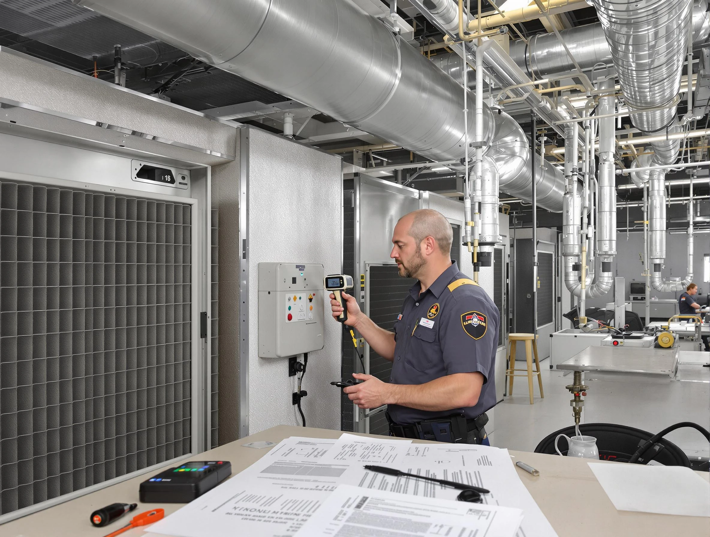 Professional filter system inspection by Springfield Air Duct Cleaning in Springfield