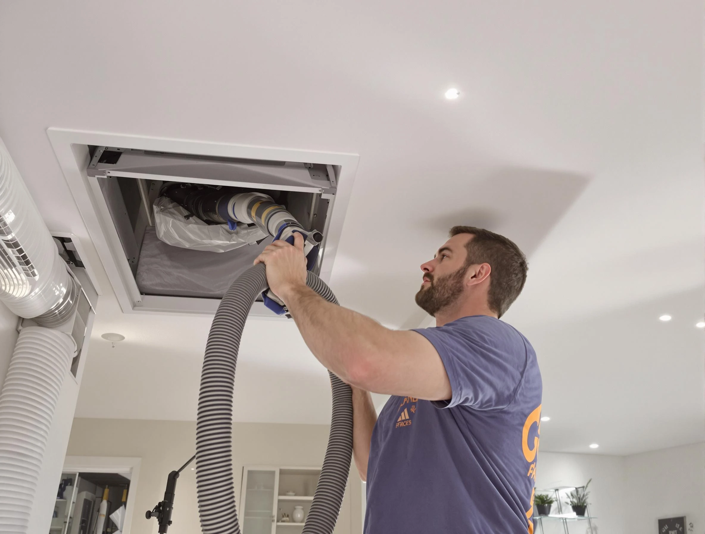 Precision indoor duct cleaning by Springfield Air Duct Cleaning in Springfield